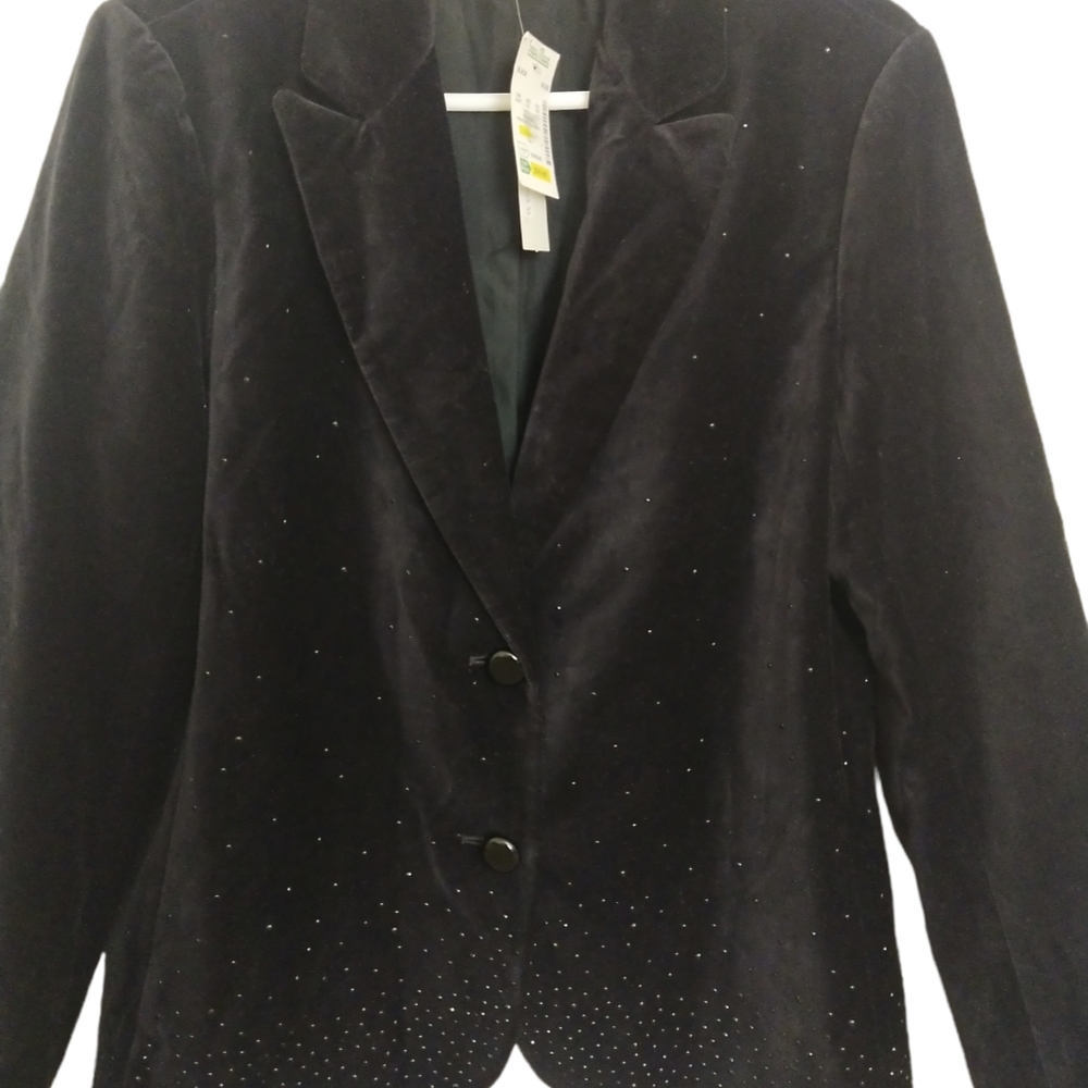 Velvet black blazer